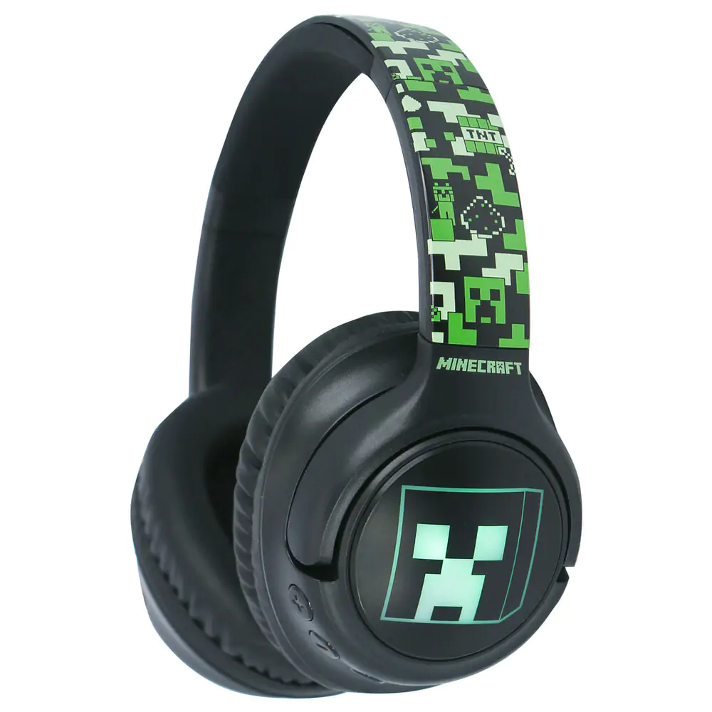 Minecraft brezžične LED slušalke fotografija izdelka