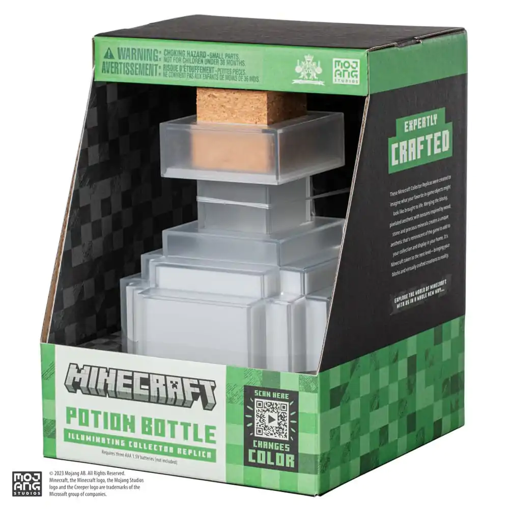 Minecraft Replika Svetleča Steklenička za Napoj 16 cm fotografija izdelka