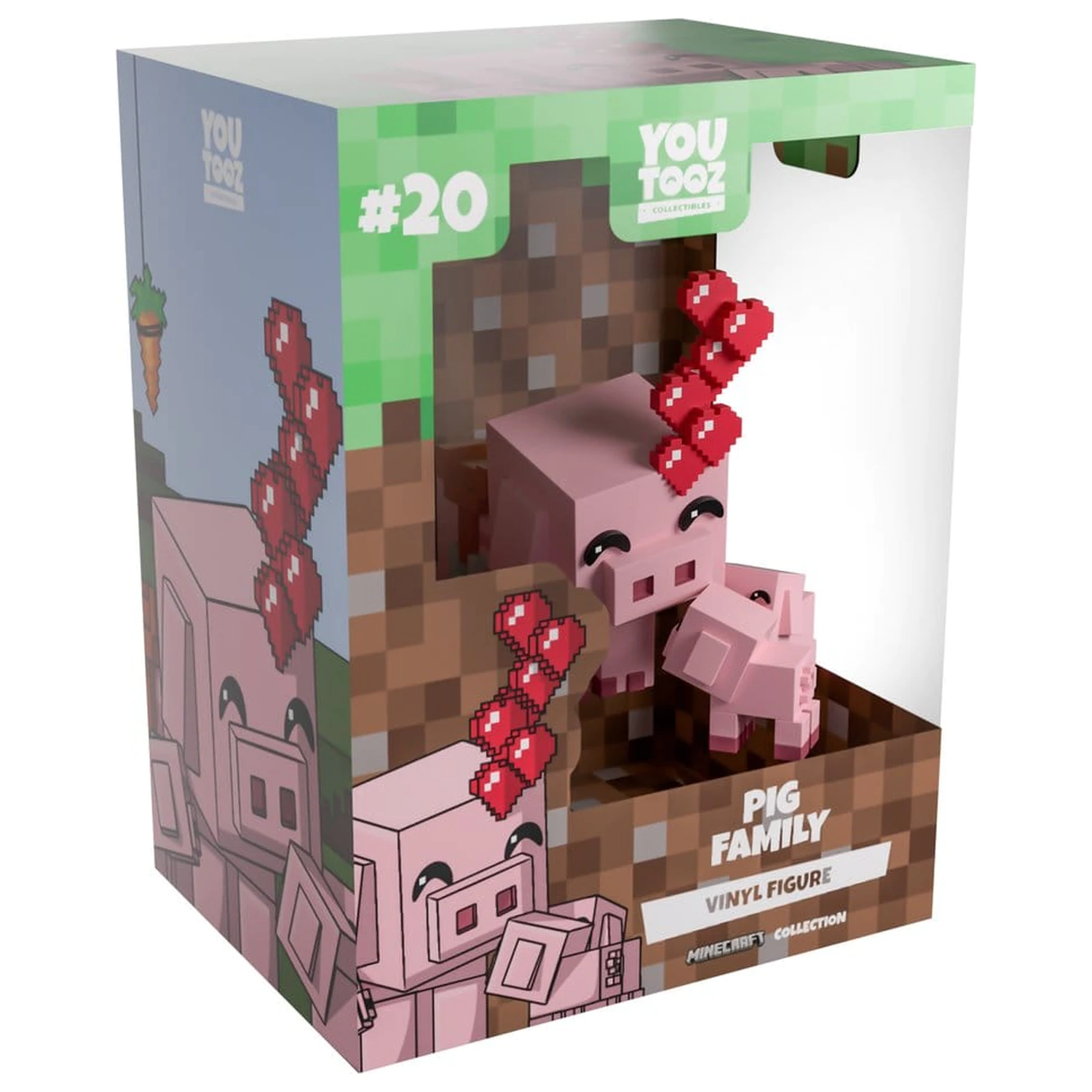 Minecraft Vinilna figura Pig Family 8 cm fotografija izdelka