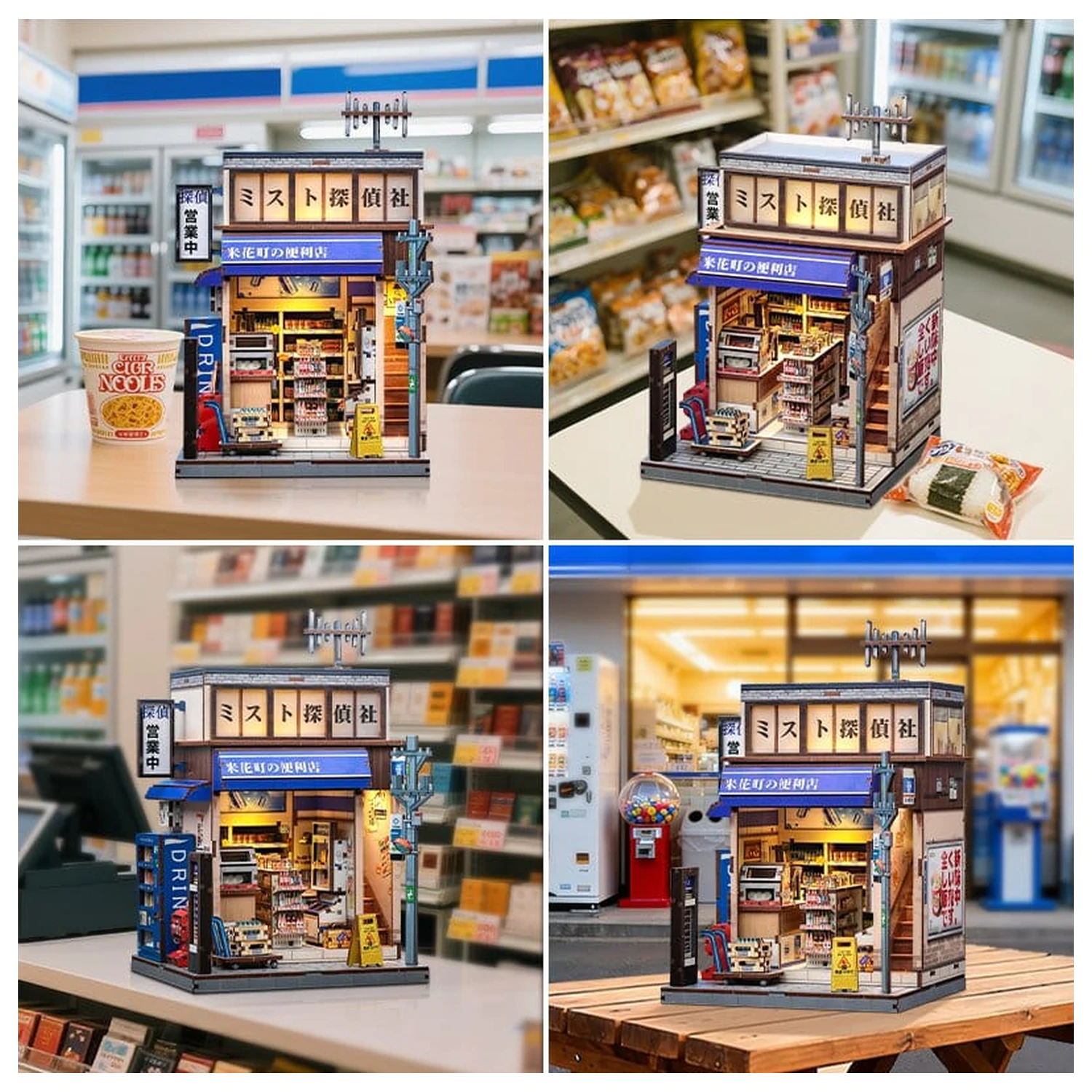 Komplet za sestavo modela miniaturne hiše Beika-cho Convenience Store 22 x 15 cm fotografija izdelka