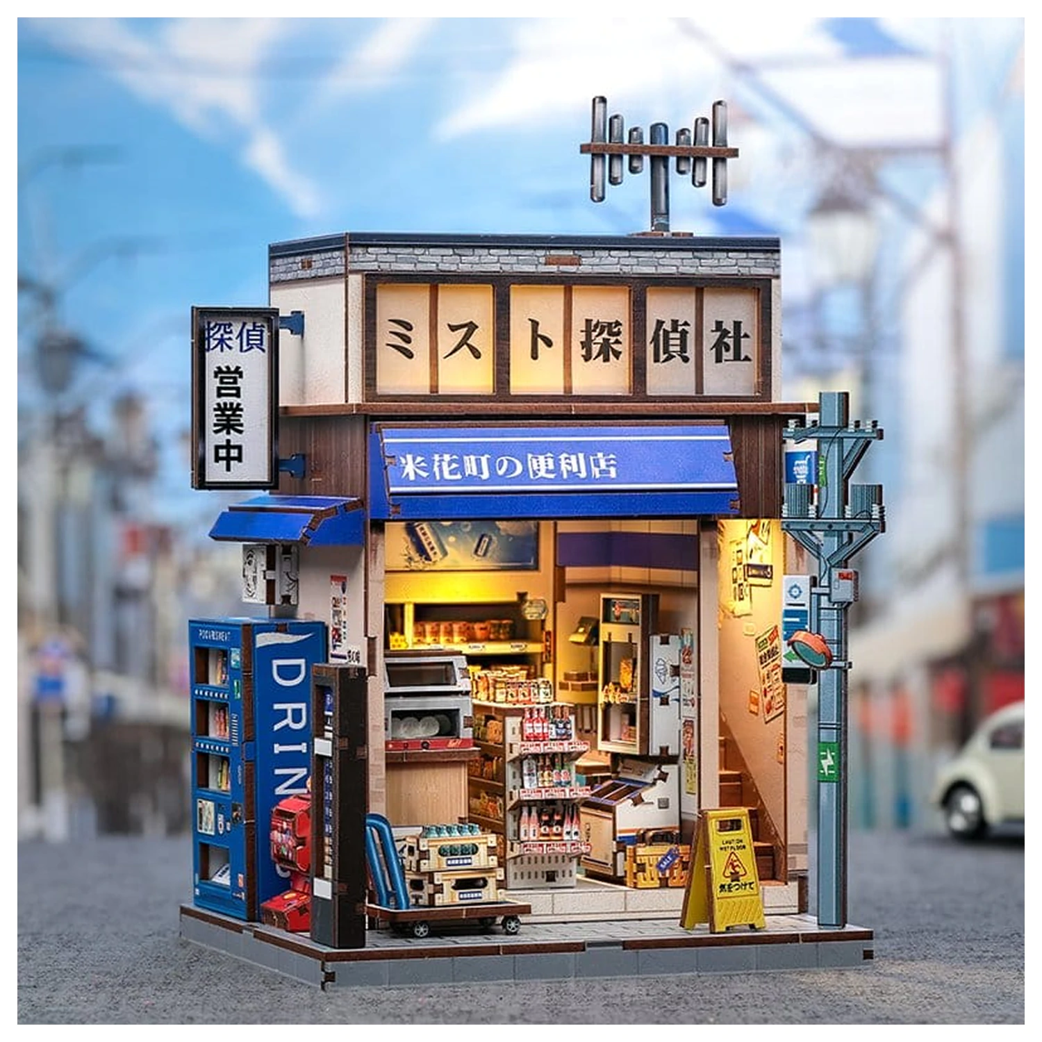 Komplet za sestavo modela miniaturne hiše Beika-cho Convenience Store 22 x 15 cm fotografija izdelka