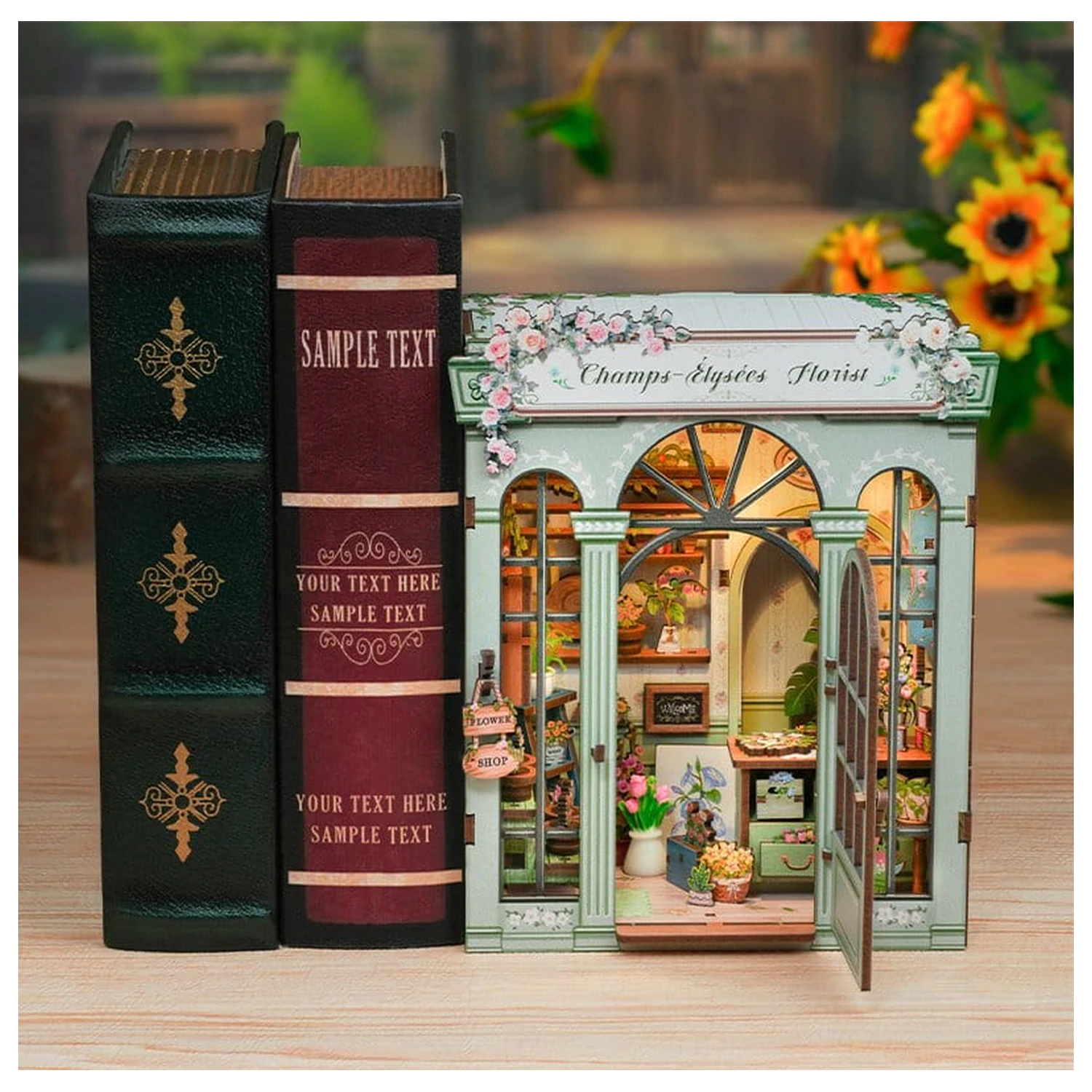 Miniaturni hišni komplet model Champs-Élysées Florist 18 x 16 cm fotografija izdelka