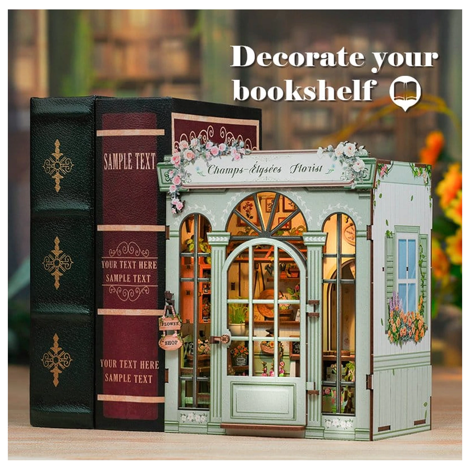 Miniaturni hišni komplet model Champs-Élysées Florist 18 x 16 cm fotografija izdelka