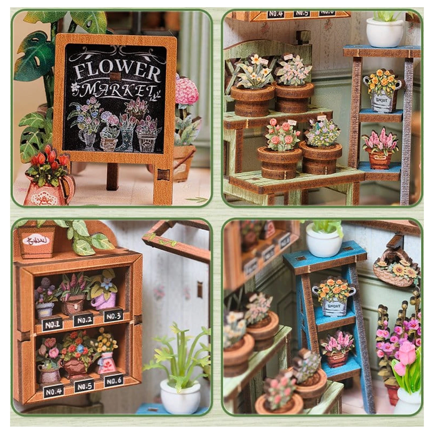 Miniaturni hišni komplet model Champs-Élysées Florist 18 x 16 cm fotografija izdelka