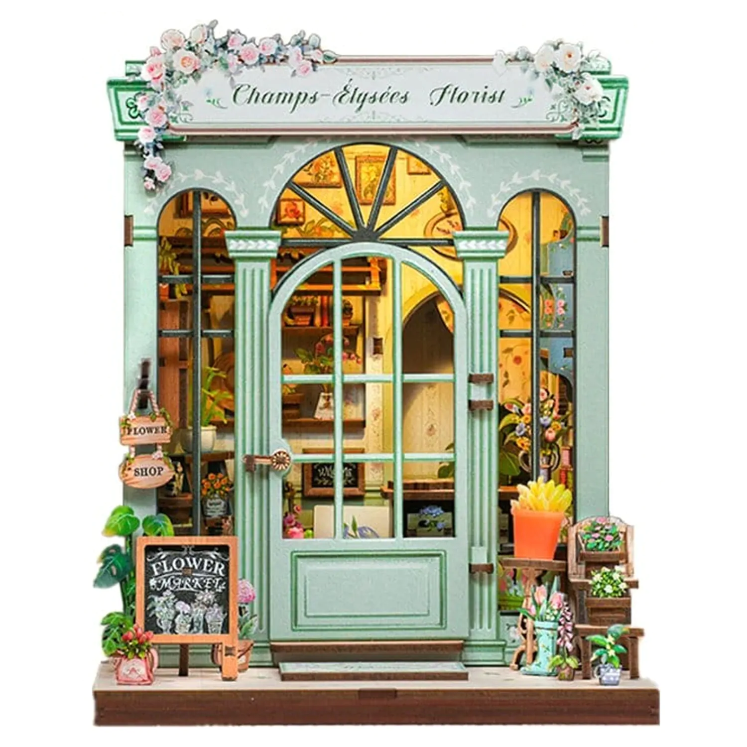 Miniaturni hišni komplet model Champs-Élysées Florist 18 x 16 cm fotografija izdelka