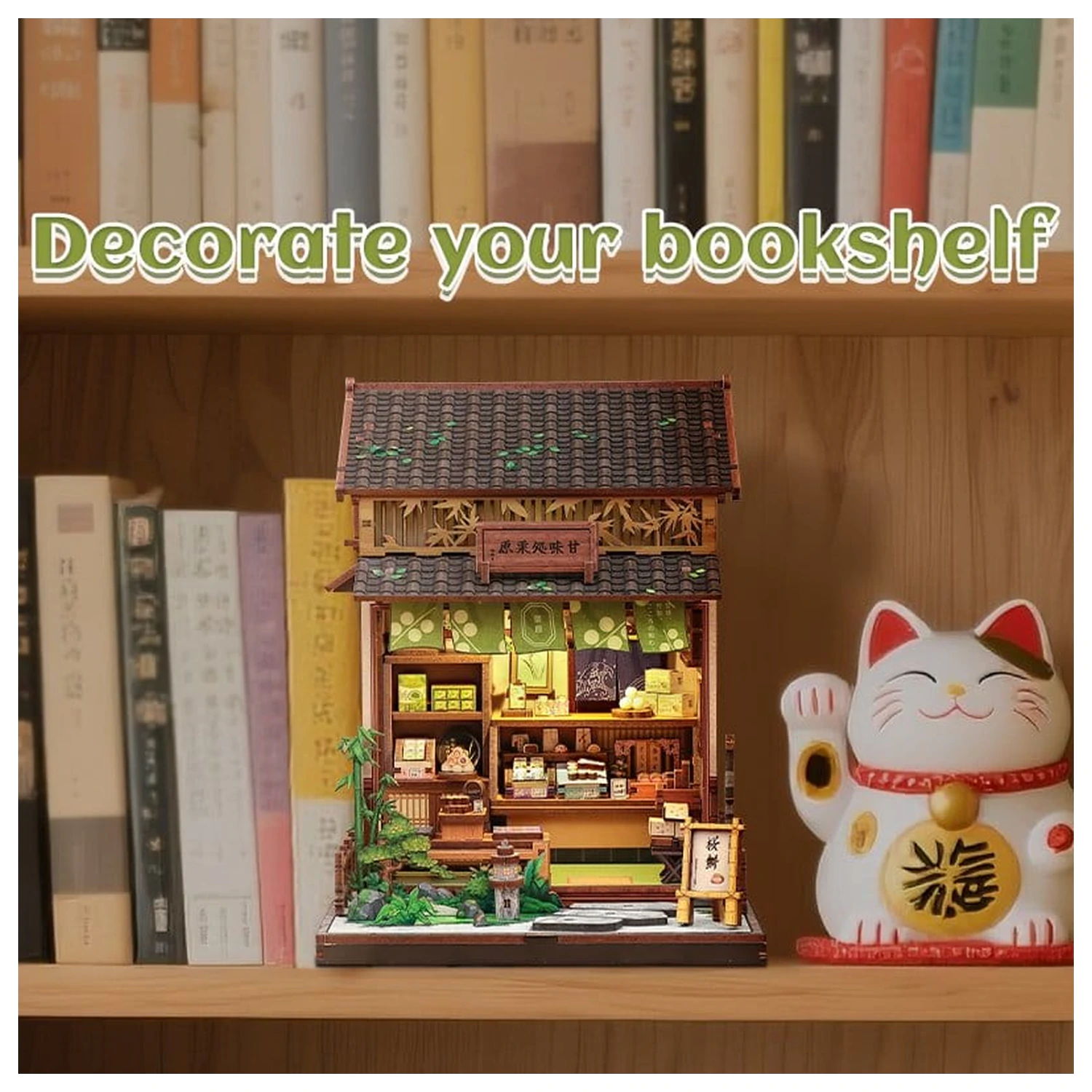 Komplet za sestavo hišice v minaturi Kanmi-dokoro Kurihara 19 x 15 cm fotografija izdelka