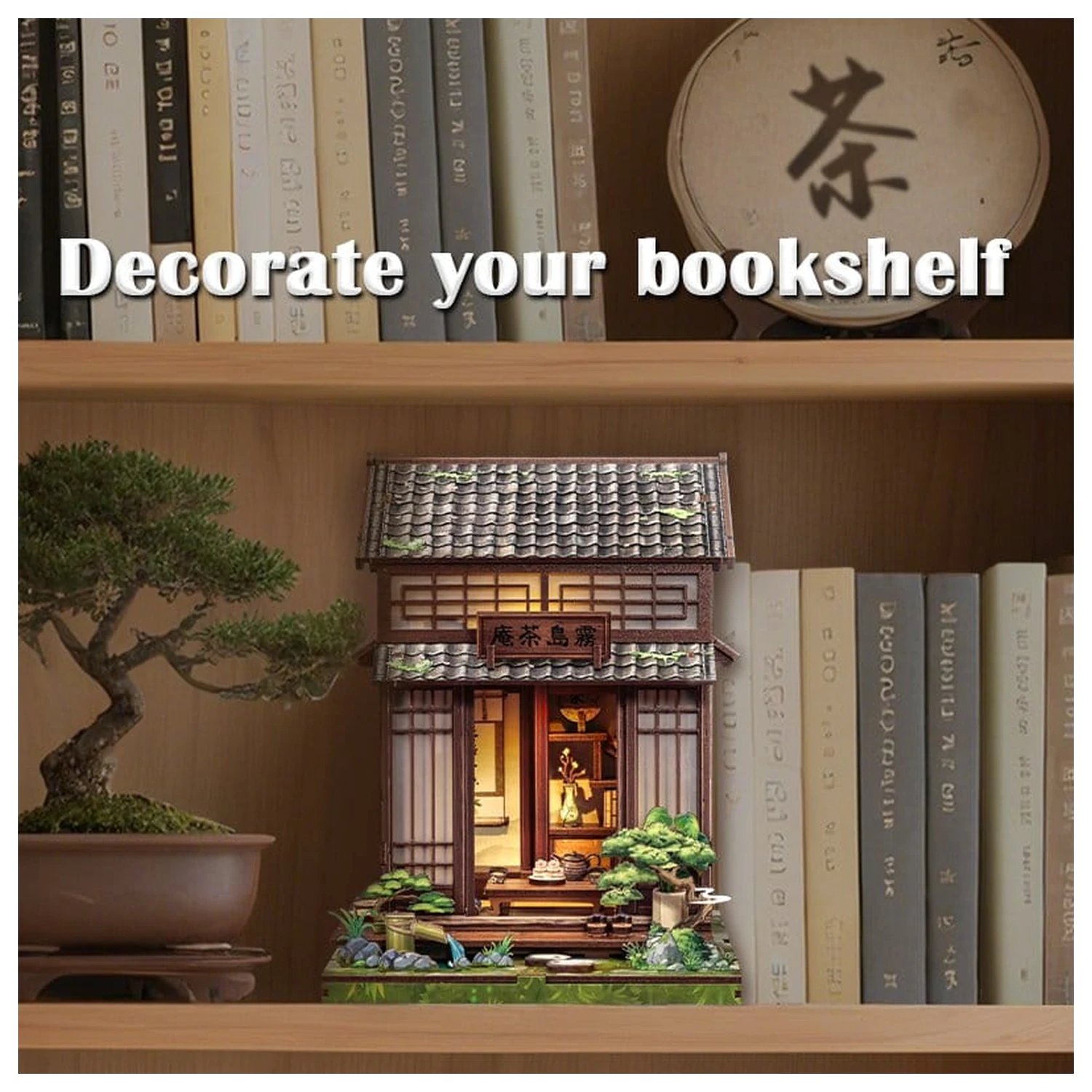 Komplet za sestavljanje modela miniaturne hiše Kirishima Cha-an 19 x 14 cm fotografija izdelka