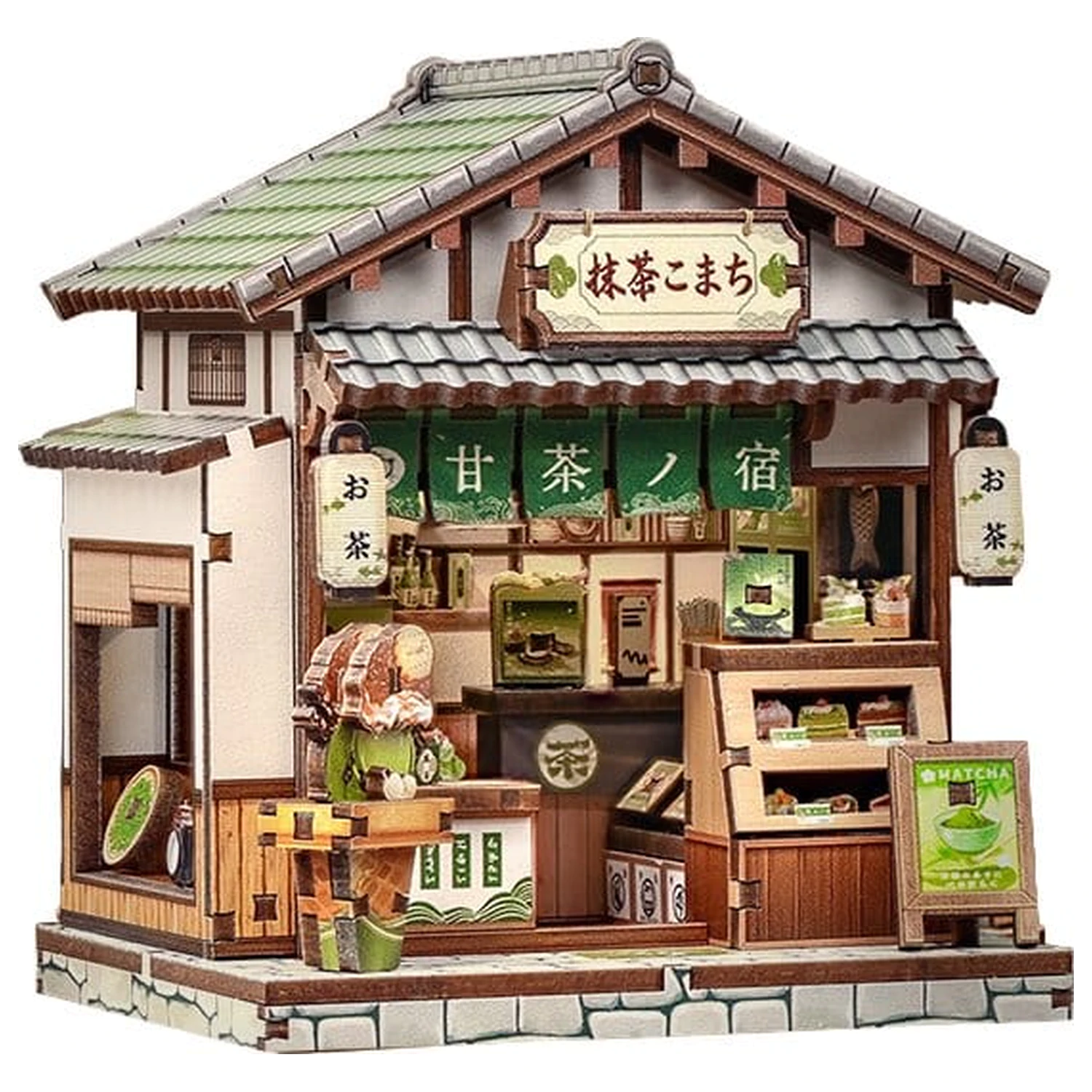 Miniaturni hišni model komplet Kyoto Matcha Cottage 11 x 9 cm fotografija izdelka