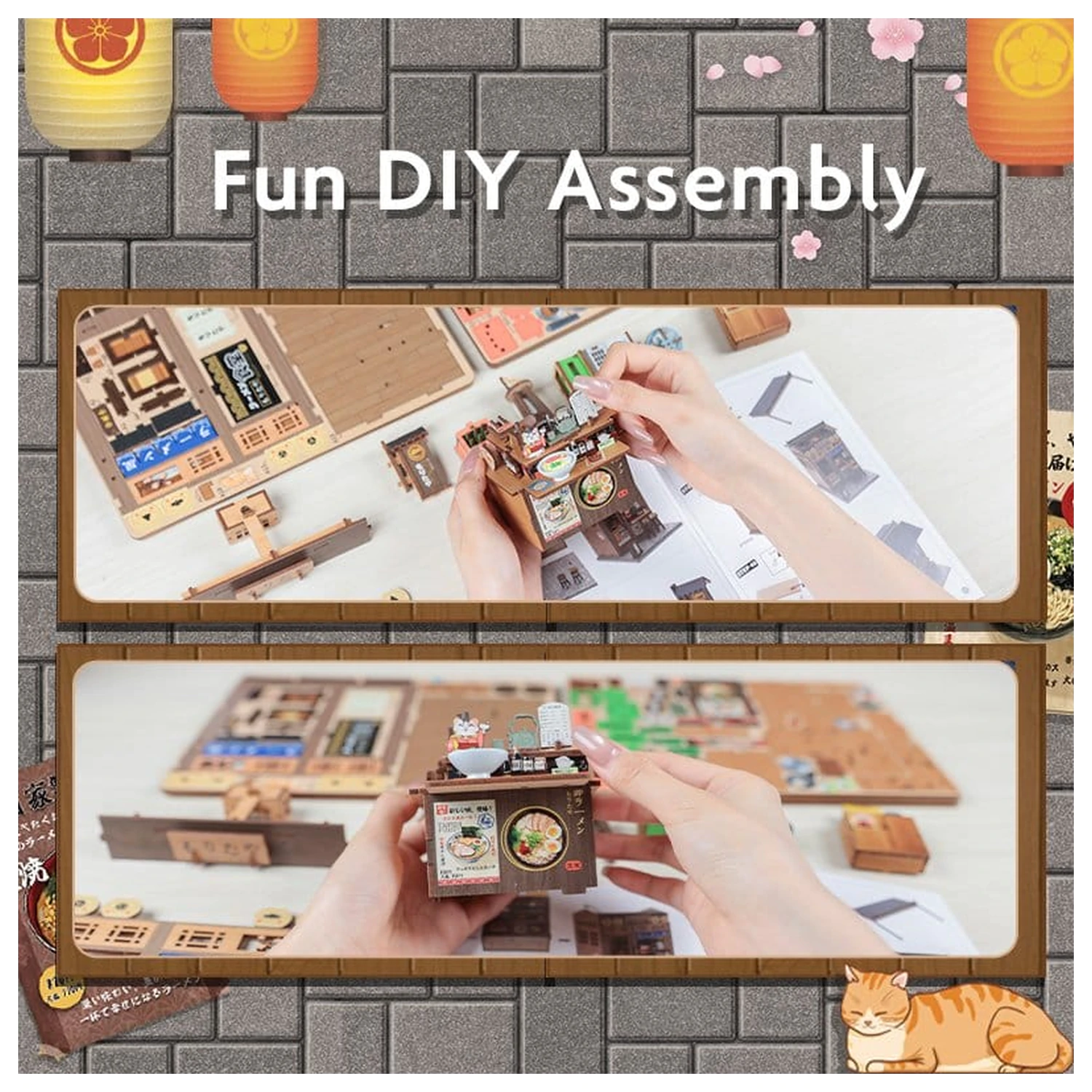 Komplet modelov za miniaturno hišo Morita-Ya 21 x 16 cm fotografija izdelka