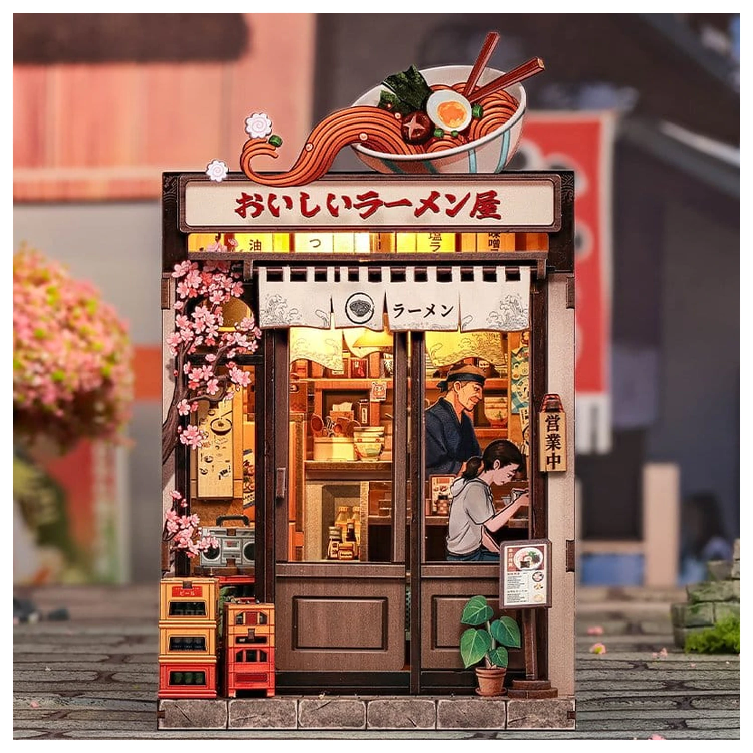 Komplet modela miniaturne hiše Oishii Kyoto 22 x 13 cm fotografija izdelka