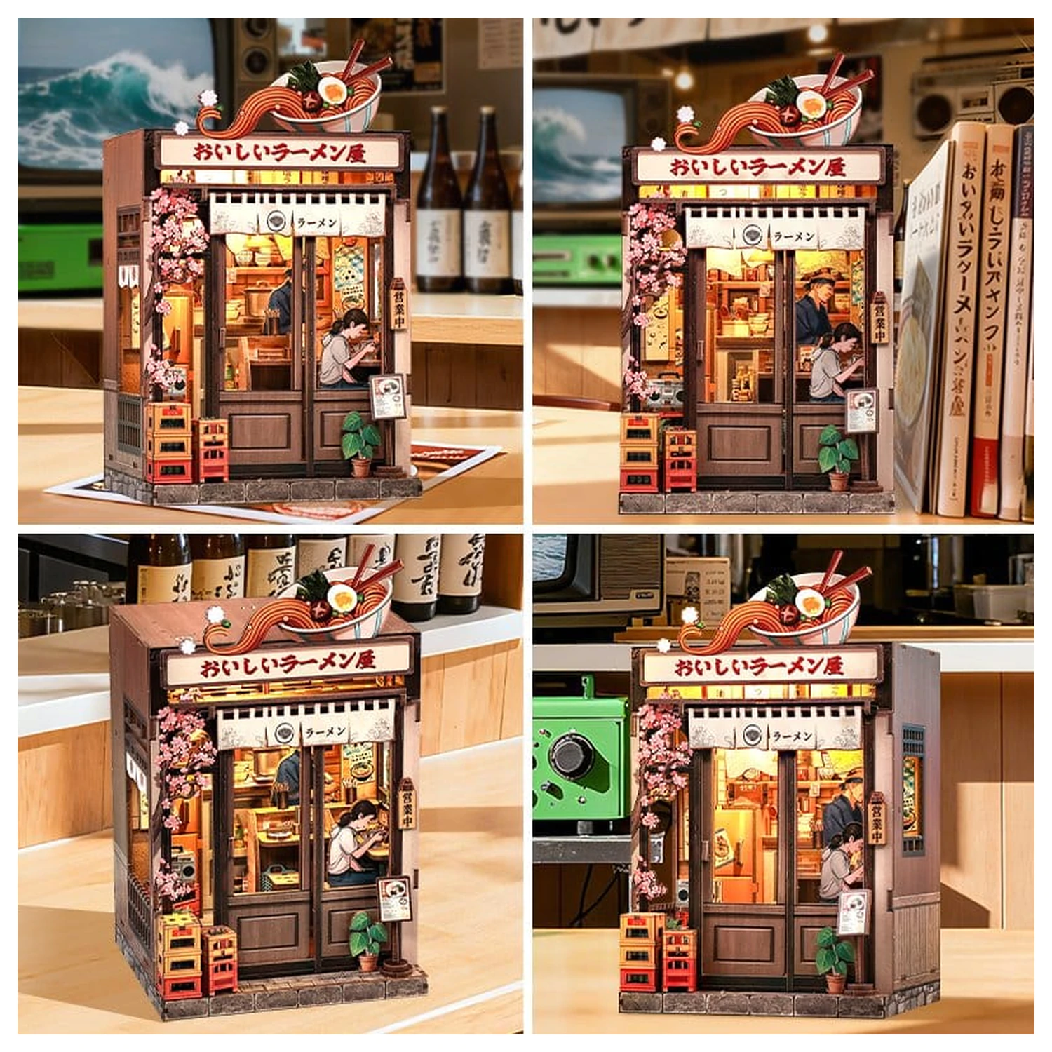 Komplet modela miniaturne hiše Oishii Kyoto 22 x 13 cm fotografija izdelka