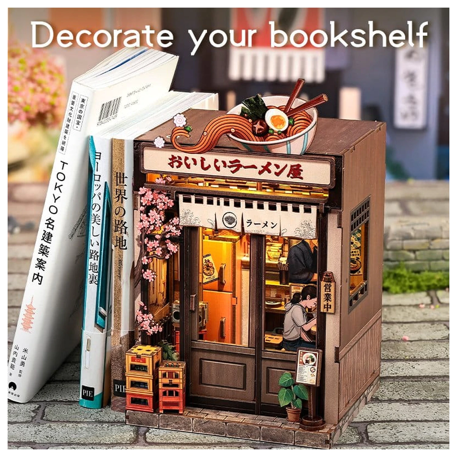 Komplet modela miniaturne hiše Oishii Kyoto 22 x 13 cm fotografija izdelka