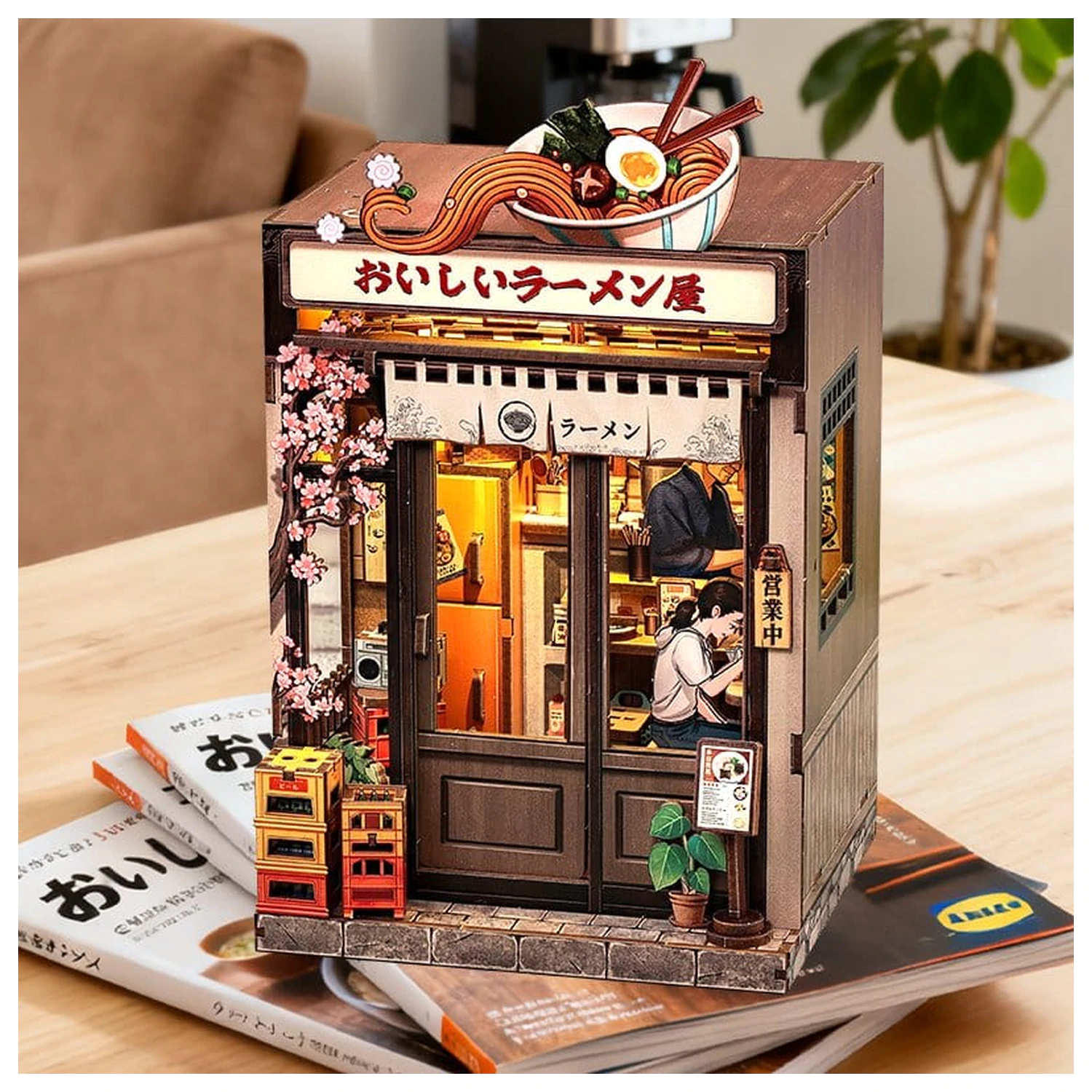 Komplet modela miniaturne hiše Oishii Kyoto 22 x 13 cm fotografija izdelka