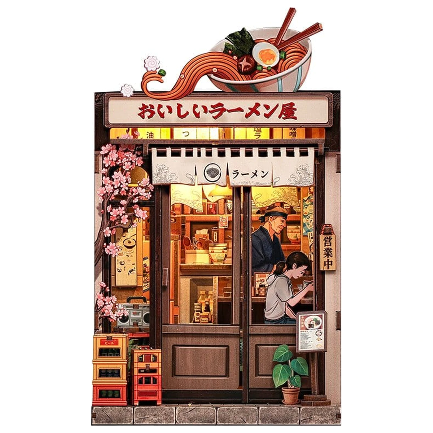 Komplet modela miniaturne hiše Oishii Kyoto 22 x 13 cm fotografija izdelka