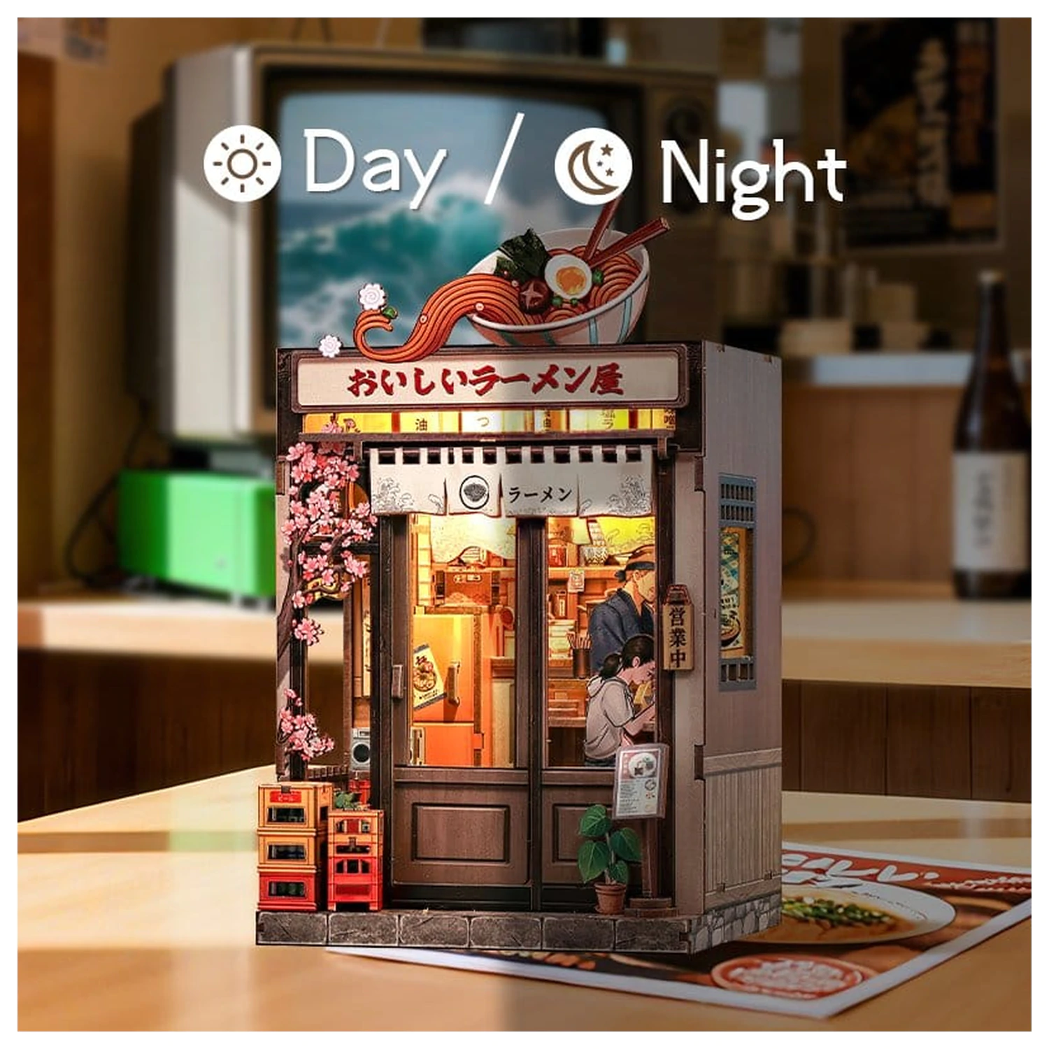 Komplet modela miniaturne hiše Oishii Kyoto 22 x 13 cm fotografija izdelka