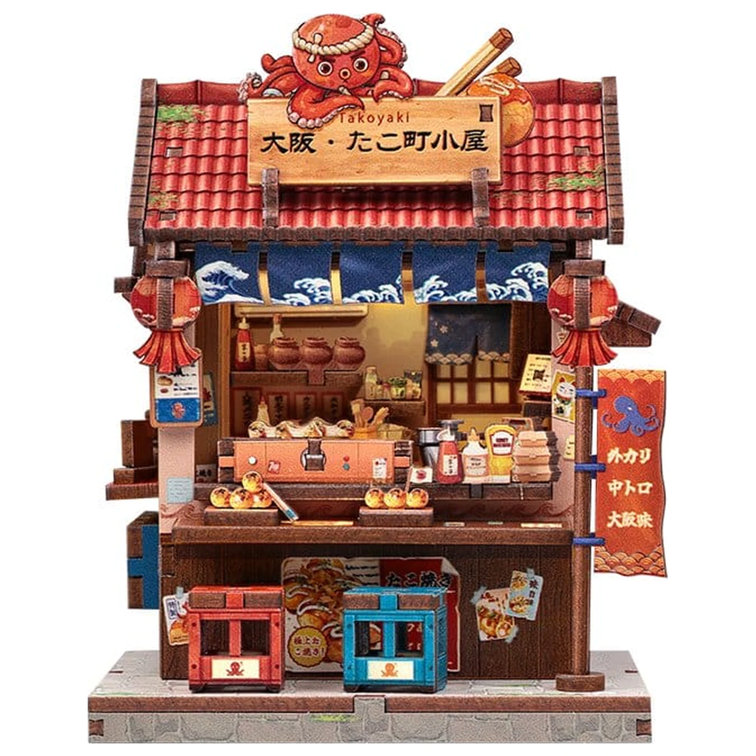 Miniaturni model hiše komplet Osaka Takoyaki 12 x 9 cm fotografija izdelka