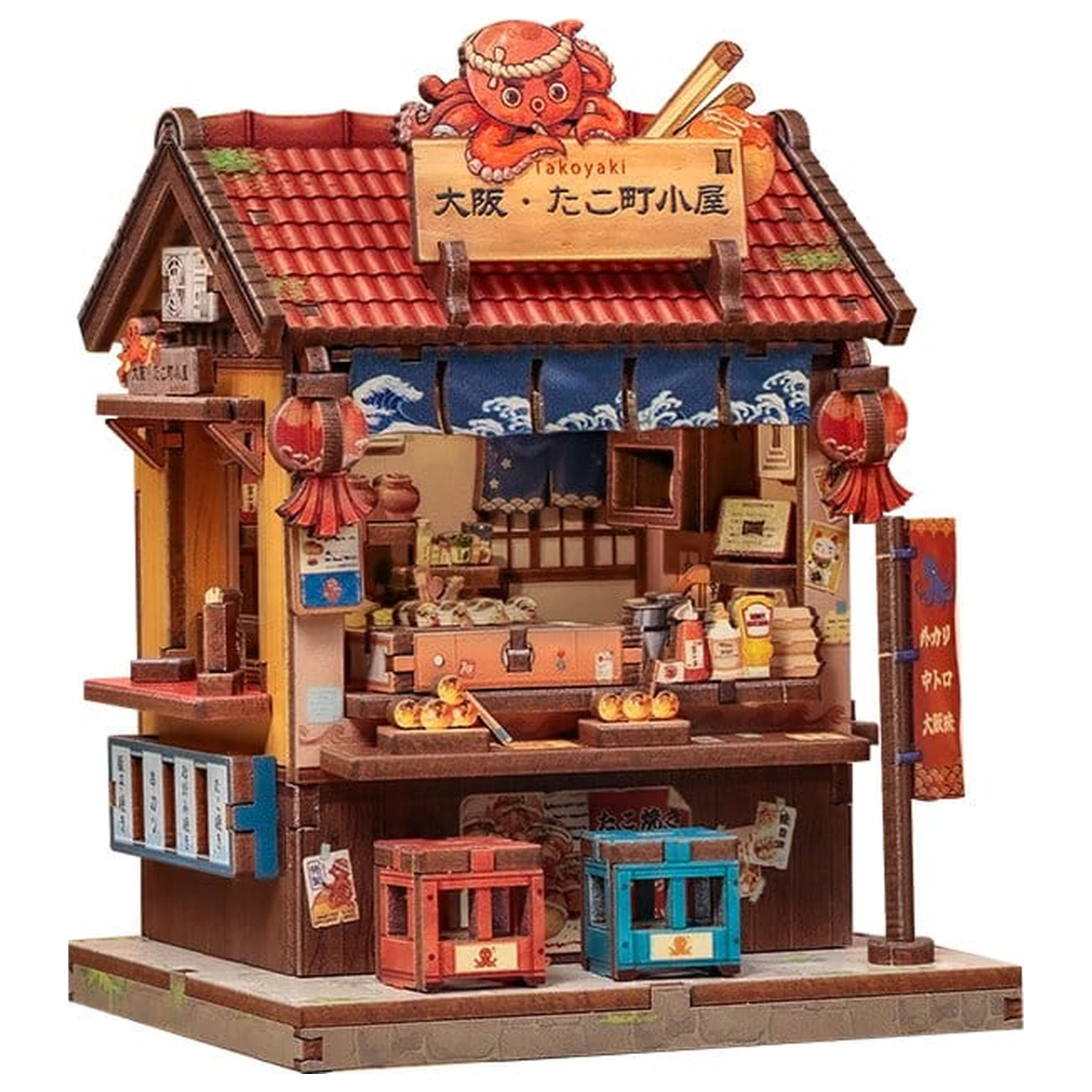 Miniaturni model hiše komplet Osaka Takoyaki 12 x 9 cm fotografija izdelka