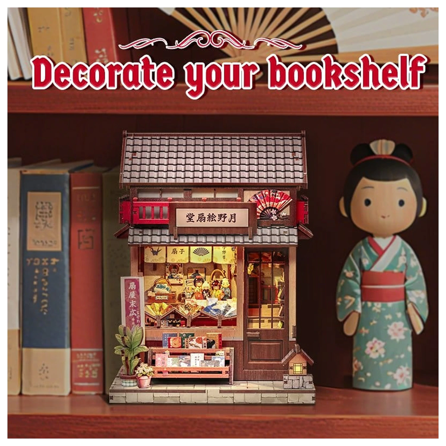 Komplet modela miniaturne hiše Tsukino Eogi-dou 19 x 14 cm fotografija izdelka