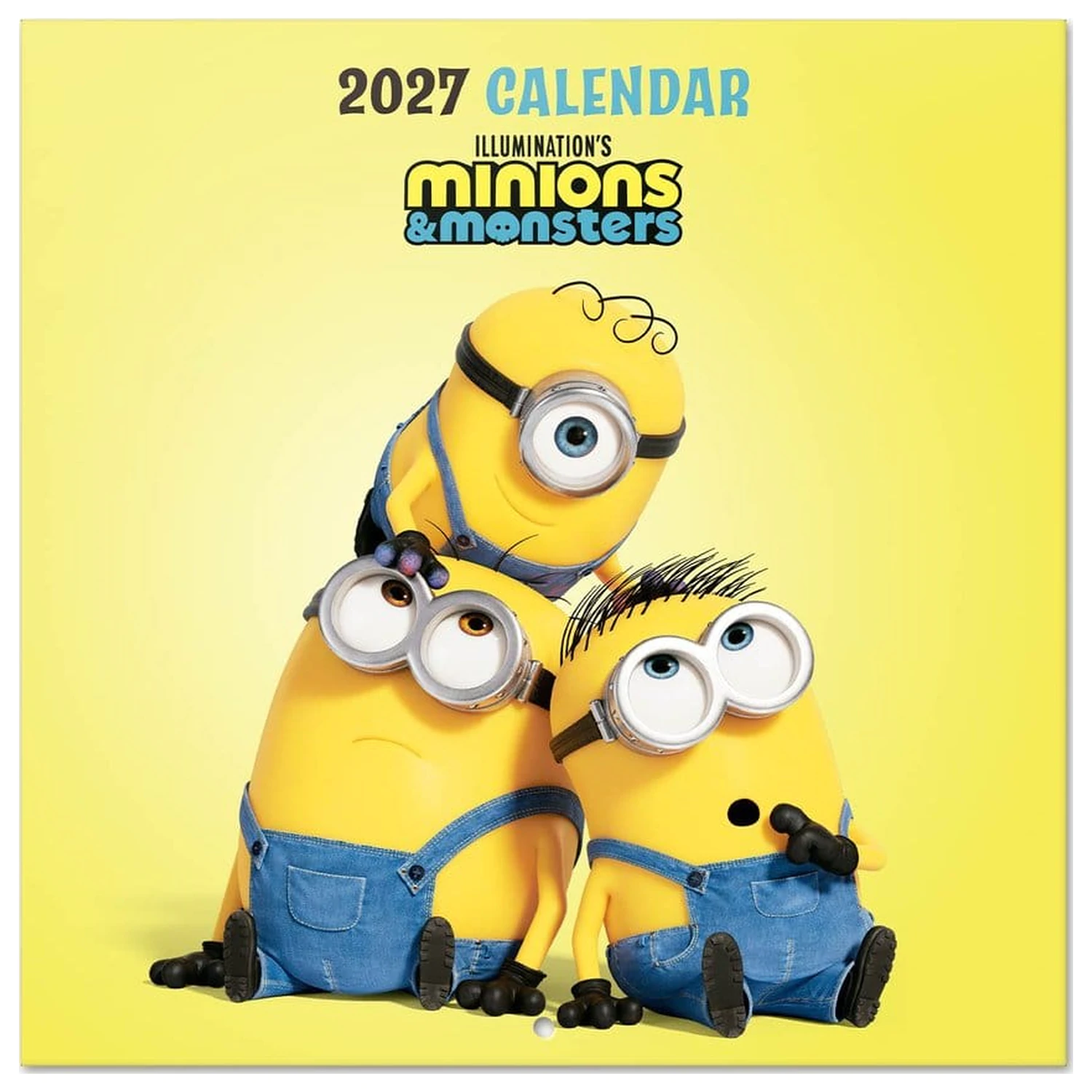 Minions stenski koledar 2027 30 x 30 cm fotografija izdelka