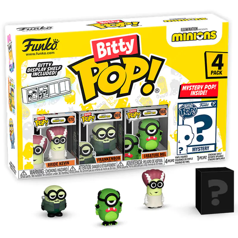 Minions Bitty Funko POP! Vinil figura 4-Pack Frankenbob 2,5 cm fotografija izdelka