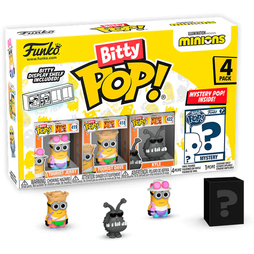 Minions Bitty Funko POP! Vinil Figura Paket 4 Young Gru 2,5 cm fotografija izdelka