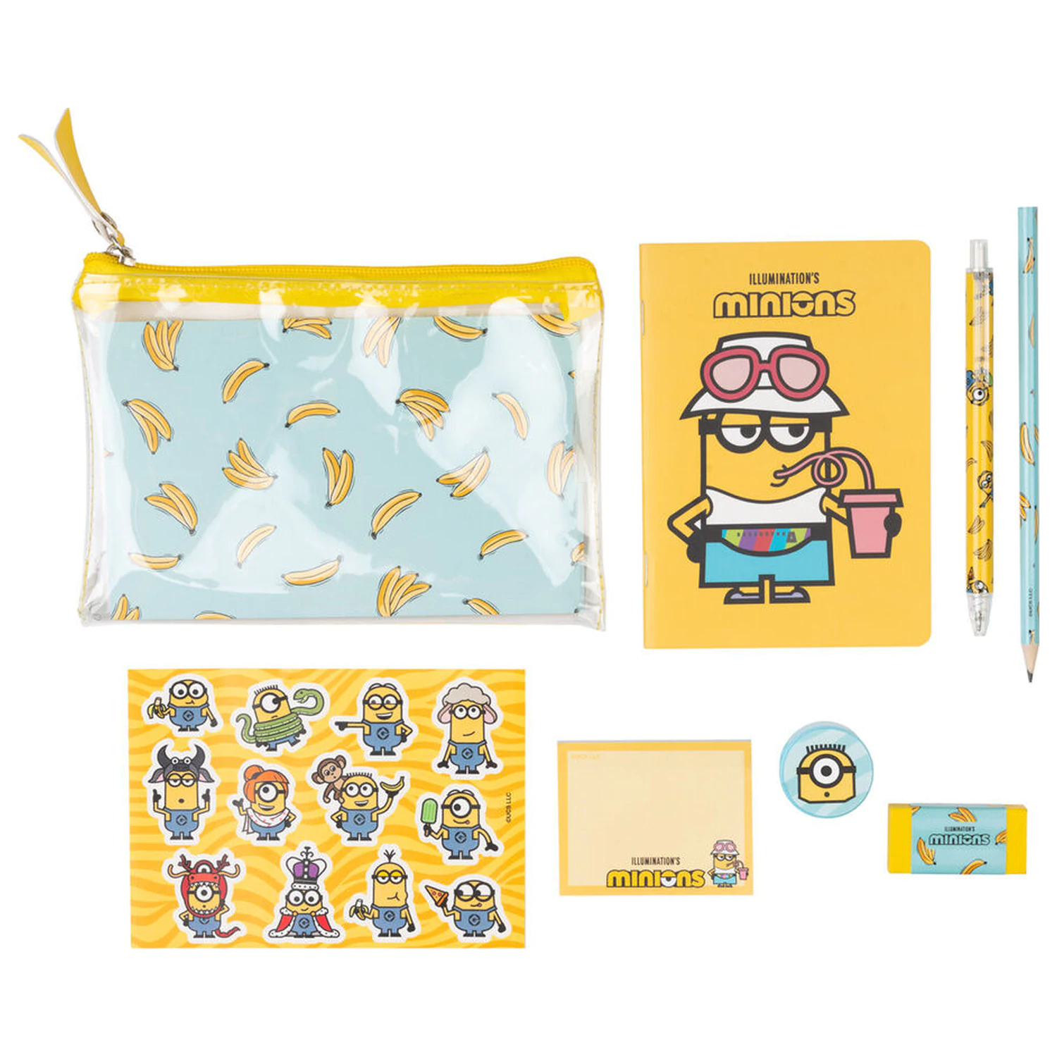 Minions set pisarniškega materiala fotografija izdelka