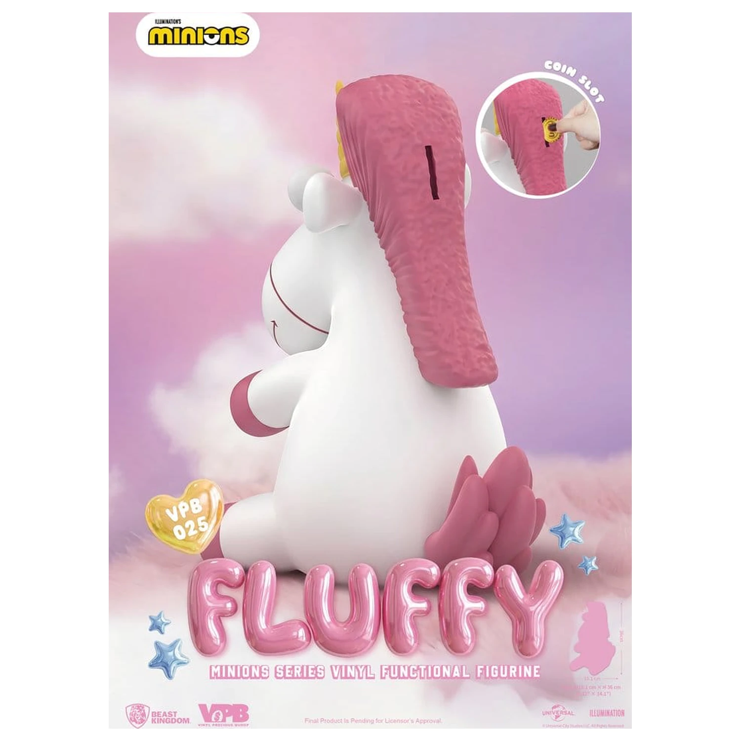 Minions Vinilna banka serije Fluffy 36 cm fotografija izdelka
