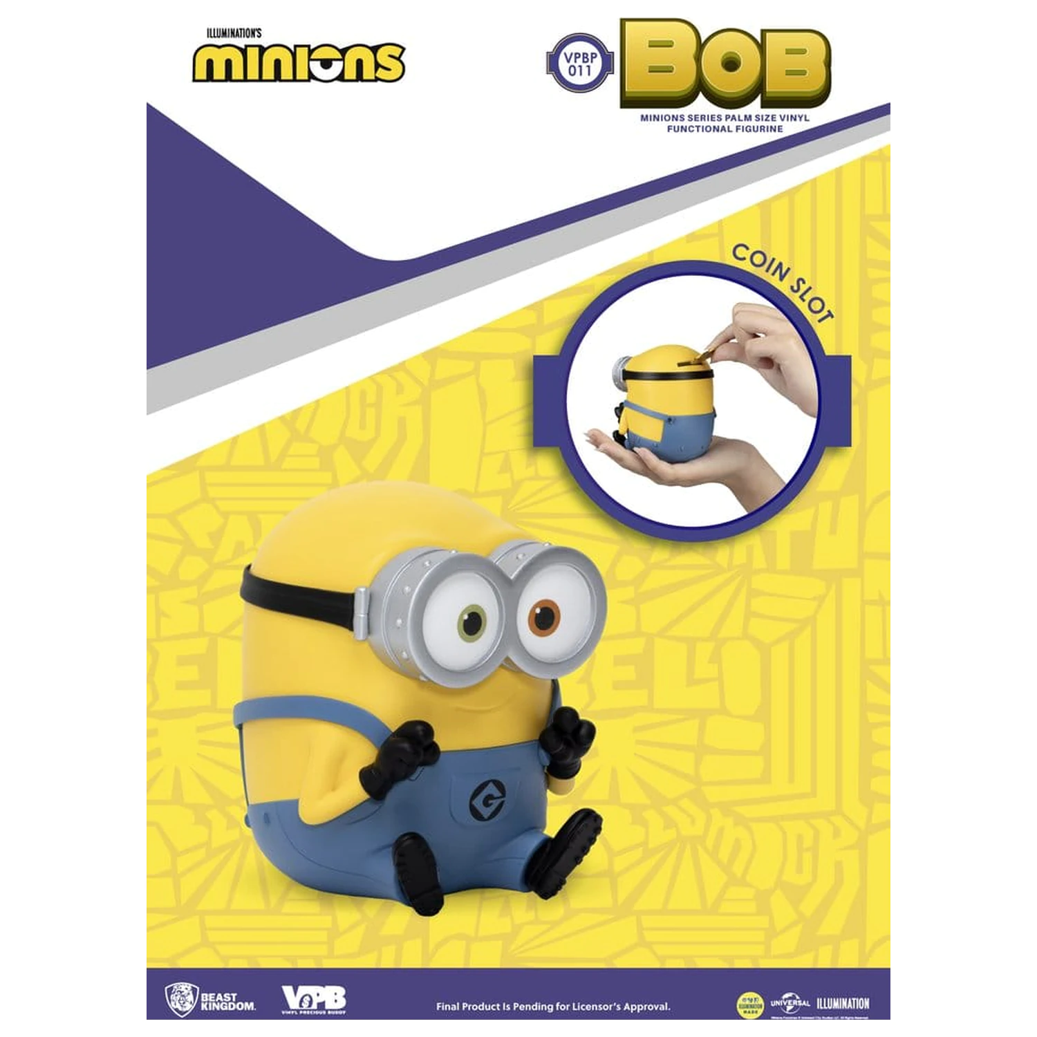 Minions Piggy Vinyl banka Winnie Bob 10 cm fotografija izdelka