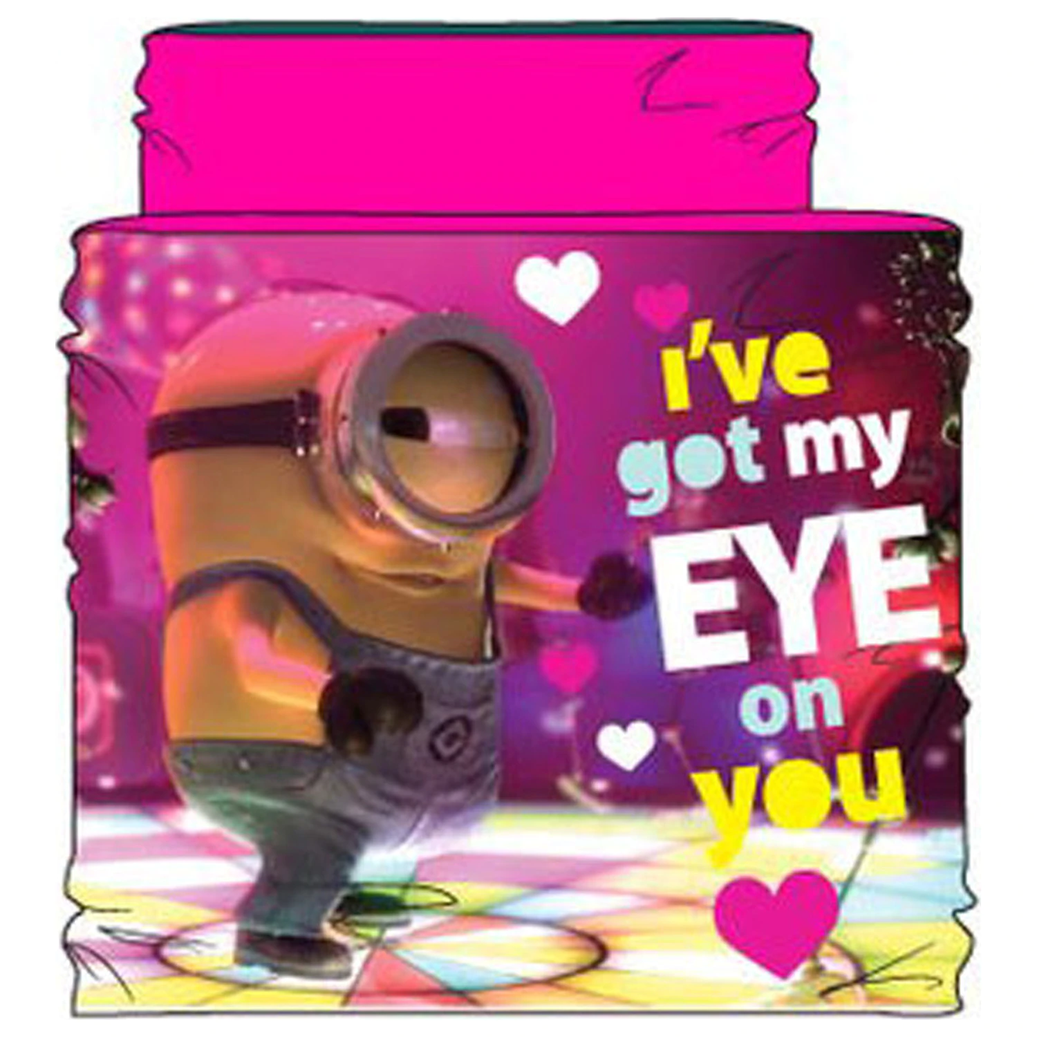Minions Eye on You Rožnat Otroški Šal Ovratnik fotografija izdelka