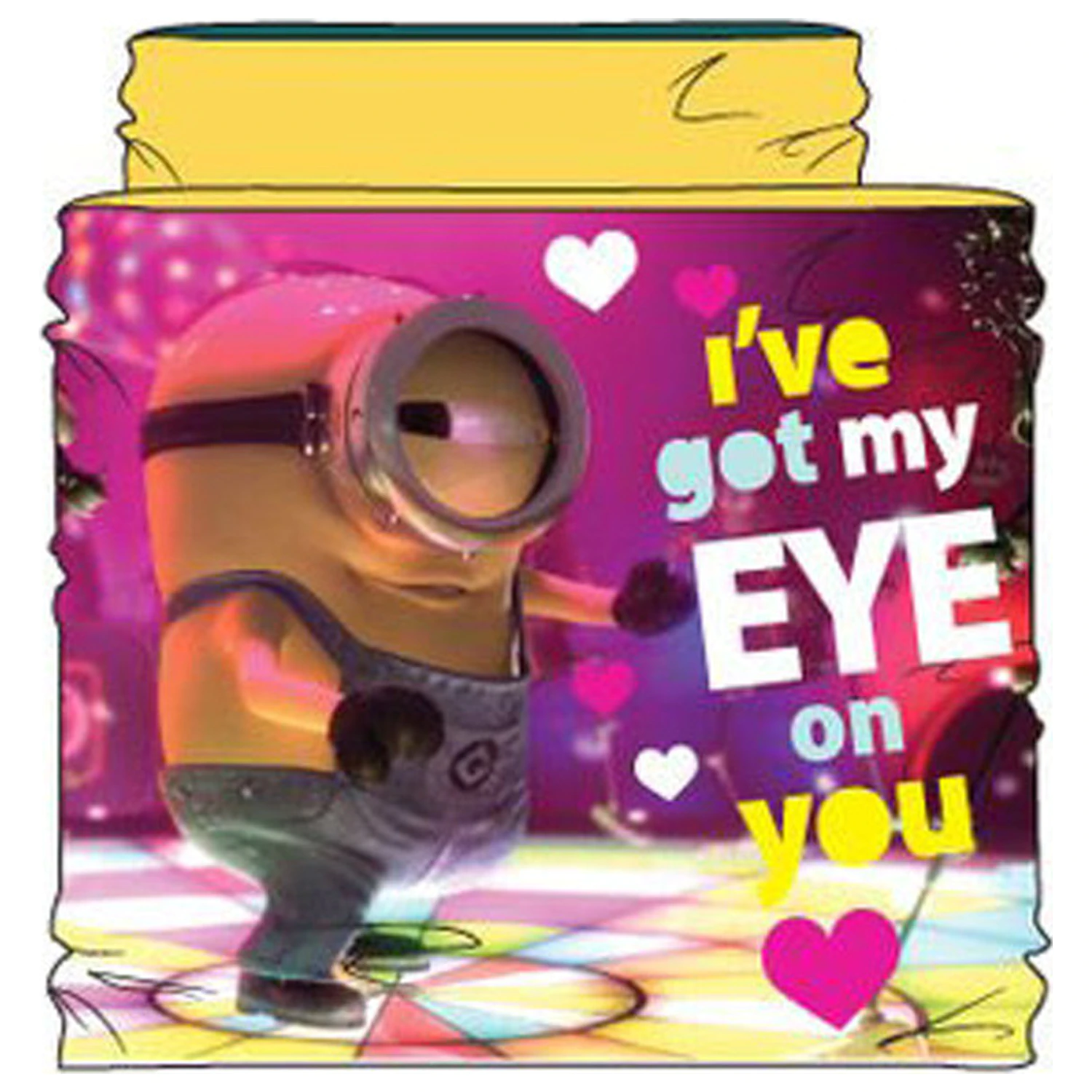 Minions Eye on You Yellow Otroški šal, snood fotografija izdelka