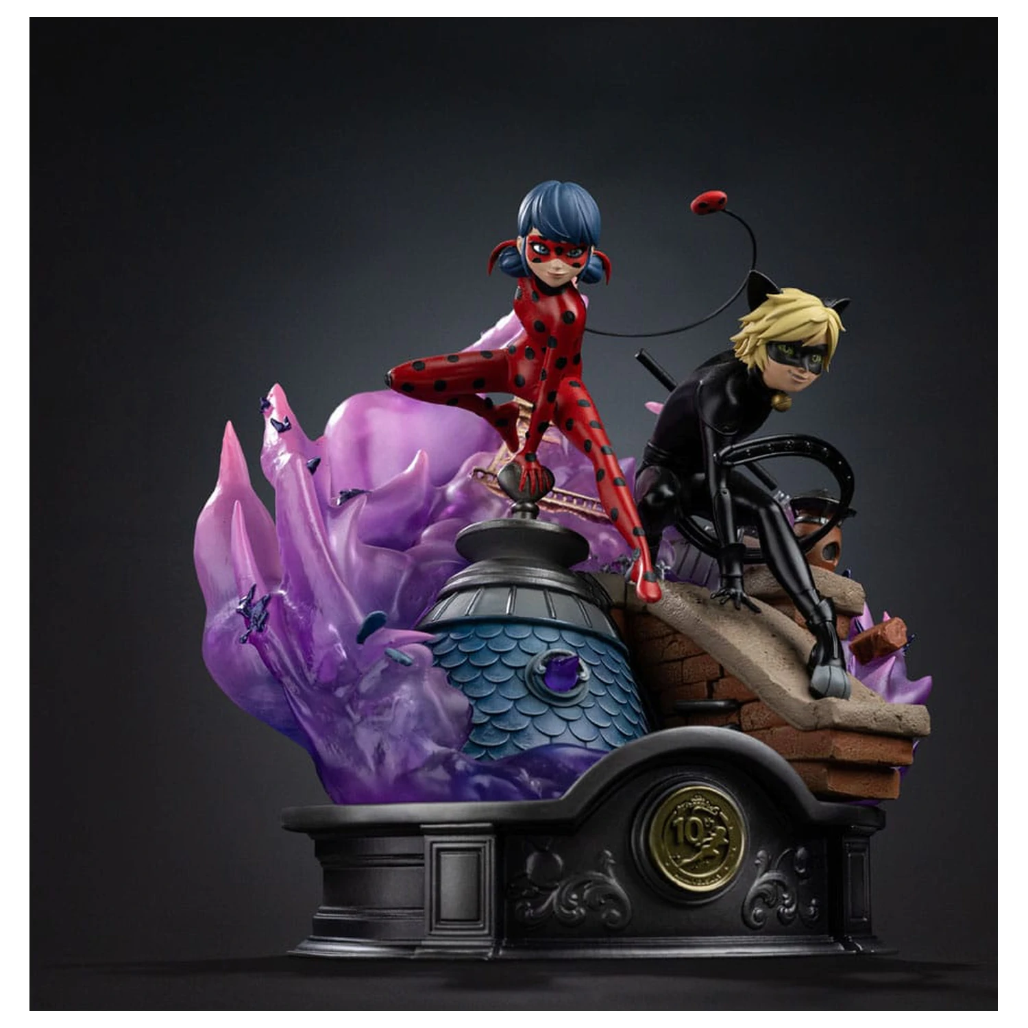 Miraculous Deluxe kip Art Scale v merilu 1/10 Lady Bug and Cat Noir Signed Edition 23 cm fotografija izdelka
