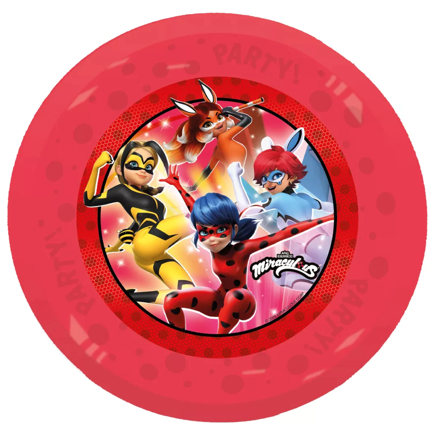 Miraculous Hero Micro Premium plastični pladenj, komplet 4 kosov, 21 cm fotografija izdelka