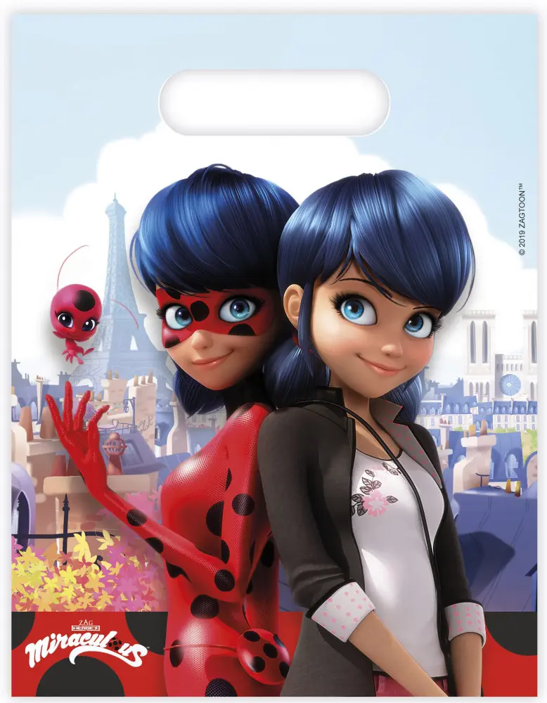 Miraculous Ladybug, Ladybug and Cat Noir Adventures darilna vrečka, 6-delni komplet fotografija izdelka