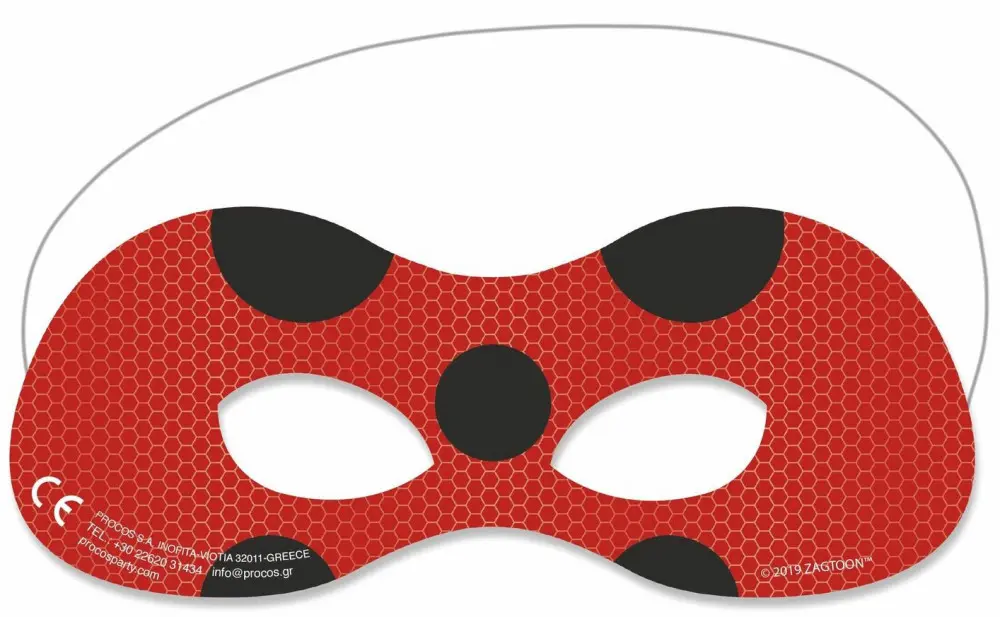 Miraculous Ladybug komplet 6 mask fotografija izdelka