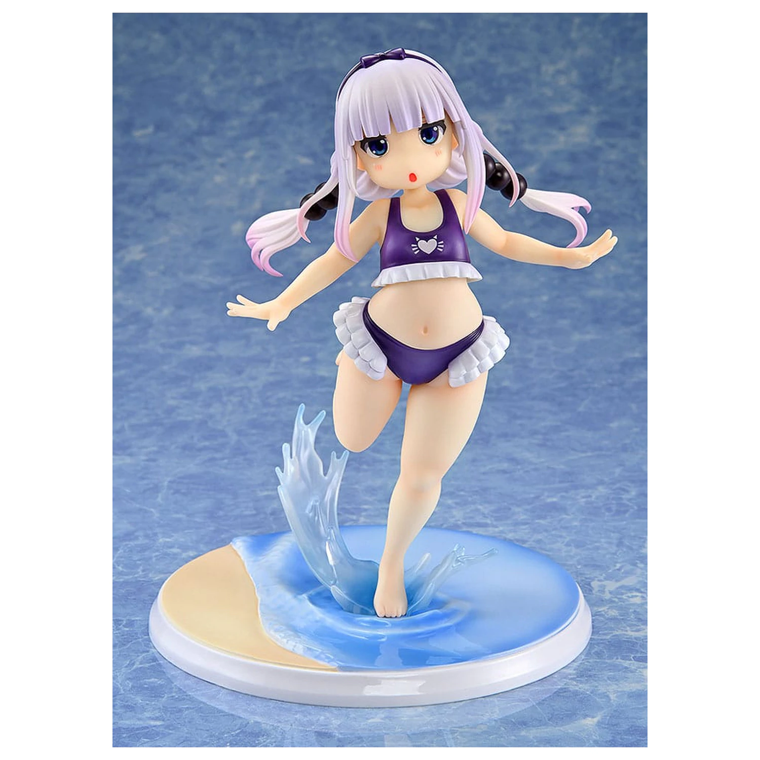 Miss Kobayashi's Dragon Maid PVC kip 1/6 Kanna Kamui: Excited to Wear a Swimsuit at Home Ver. (Purple) 20 cm fotografija izdelka