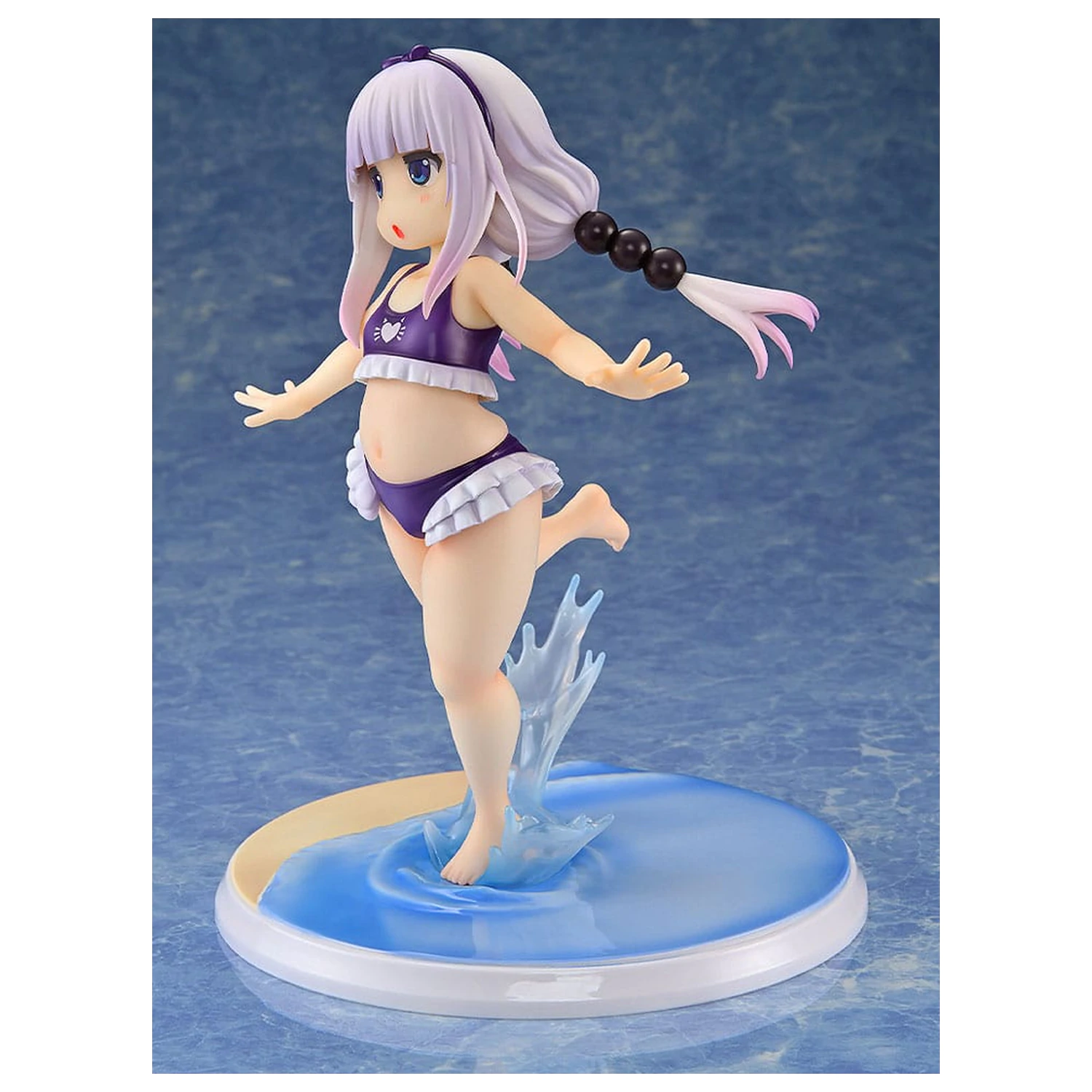 Miss Kobayashi's Dragon Maid PVC kip 1/6 Kanna Kamui: Excited to Wear a Swimsuit at Home Ver. (Purple) 20 cm fotografija izdelka