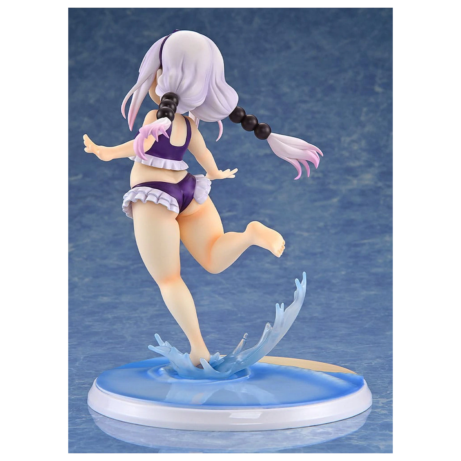 Miss Kobayashi's Dragon Maid PVC kip 1/6 Kanna Kamui: Excited to Wear a Swimsuit at Home Ver. (Purple) 20 cm fotografija izdelka