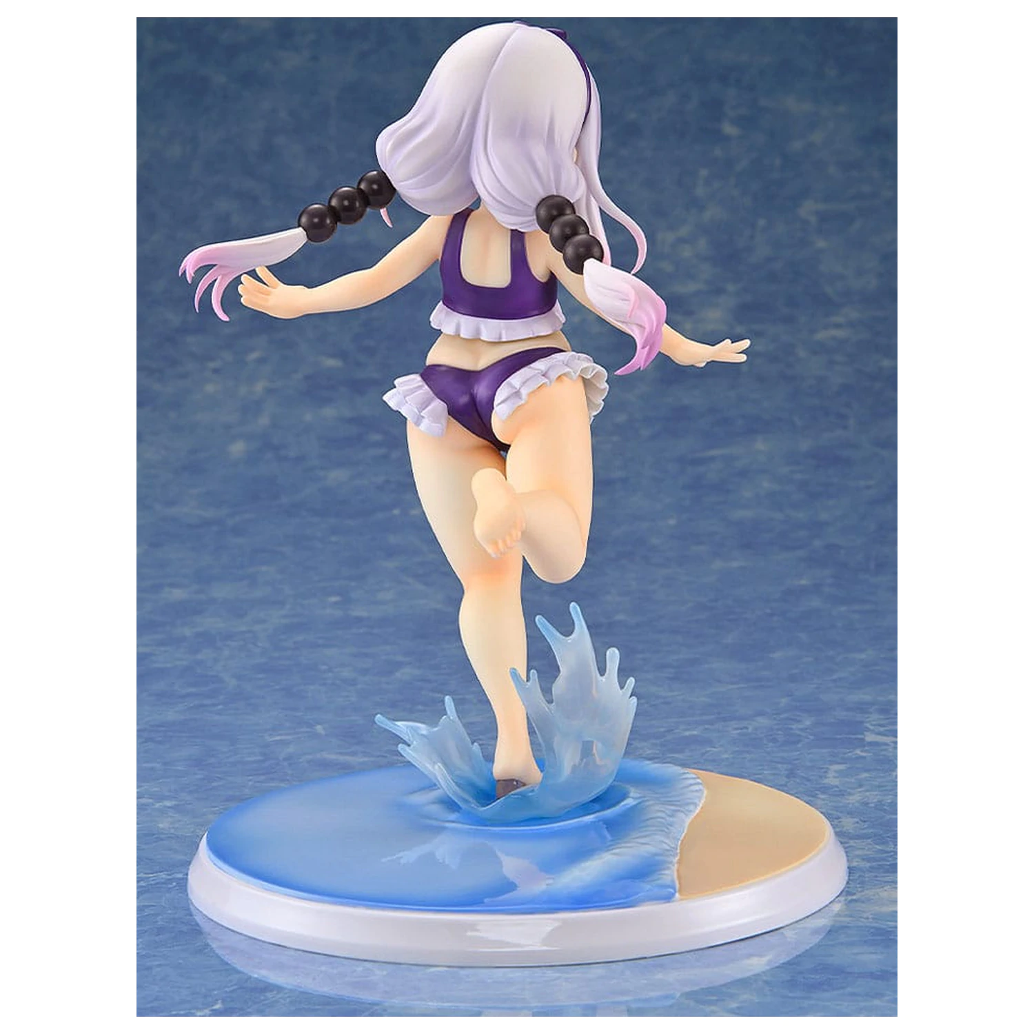 Miss Kobayashi's Dragon Maid PVC kip 1/6 Kanna Kamui: Excited to Wear a Swimsuit at Home Ver. (Purple) 20 cm fotografija izdelka
