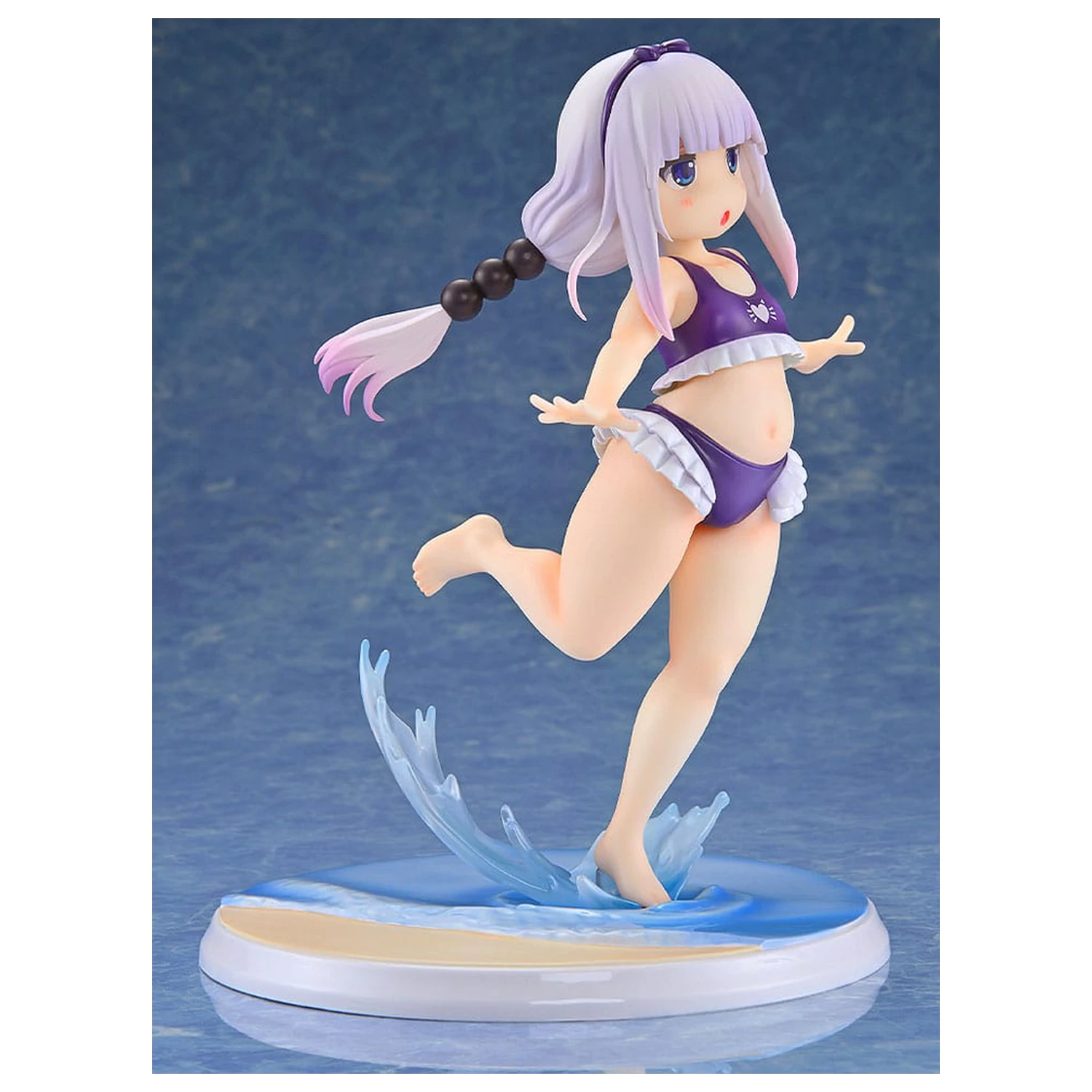 Miss Kobayashi's Dragon Maid PVC kip 1/6 Kanna Kamui: Excited to Wear a Swimsuit at Home Ver. (Purple) 20 cm fotografija izdelka