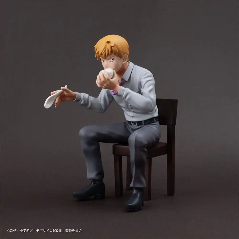 Mob Psycho 100 III x Bunbougu Cafe 2022 PVC Kip Arataka Reigen 14 cm fotografija izdelka