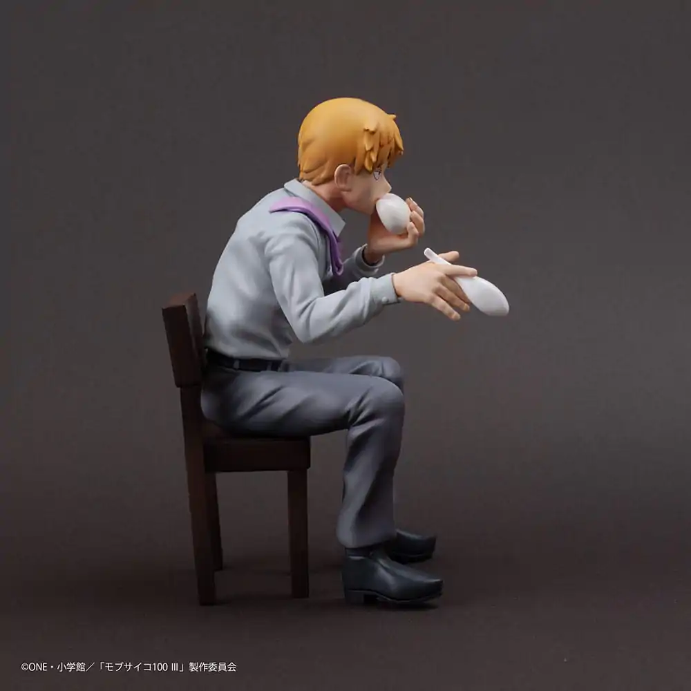Mob Psycho 100 III x Bunbougu Cafe 2022 PVC Kip Arataka Reigen 14 cm fotografija izdelka