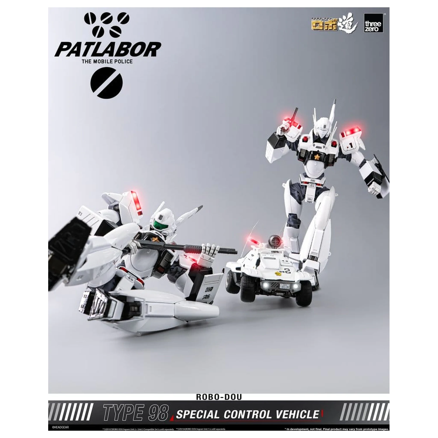 Mobile Police Patlabor ROBO-DOU Type 98 Special Control Vehicle 10 cm fotografija izdelka