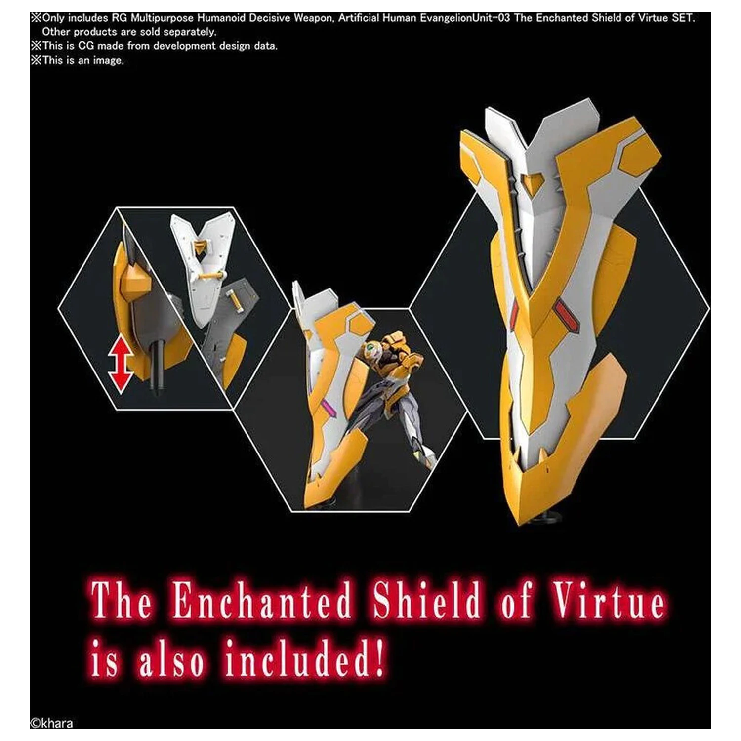 Mobile Suit Evangelion The Enchanted Shield of Virtue Unit-03 RG večnamenski humanoidno odločilno orožje model komplet figura fotografija izdelka