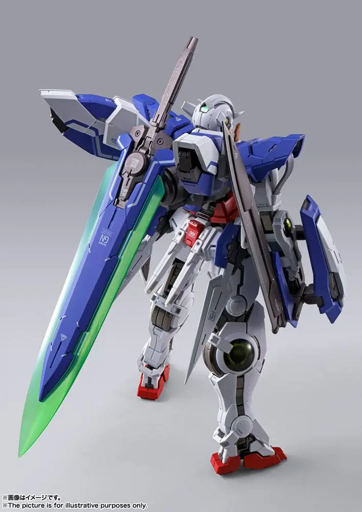 Mobile Suit Gundam 00 Revealed Chronicle Metal Build Diecast Akcijska figura Gundam Devise Exia 18 cm fotografija izdelka