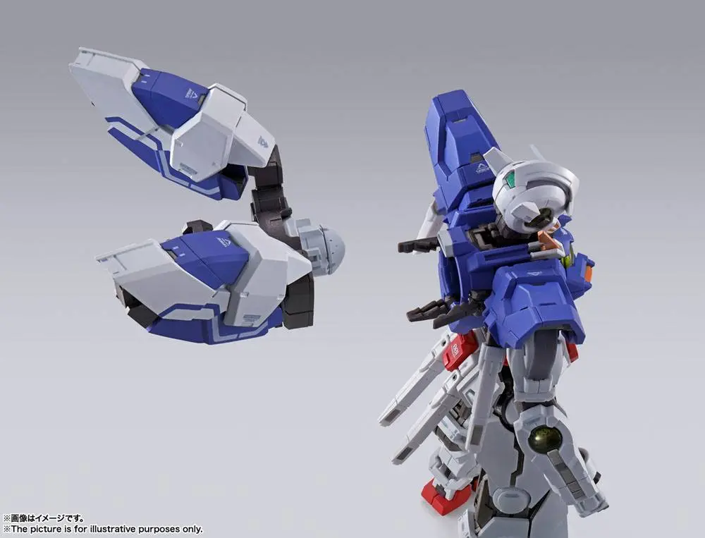Mobile Suit Gundam 00 Revealed Chronicle Metal Build Diecast Akcijska figura Gundam Devise Exia 18 cm fotografija izdelka