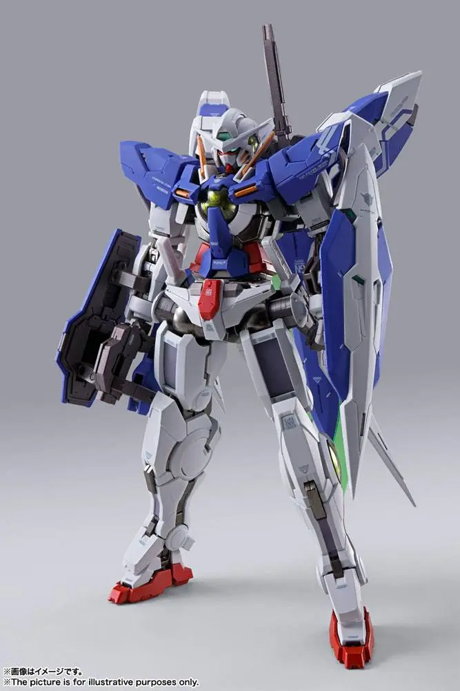 Mobile Suit Gundam 00 Revealed Chronicle Metal Build Diecast Akcijska figura Gundam Devise Exia 18 cm fotografija izdelka
