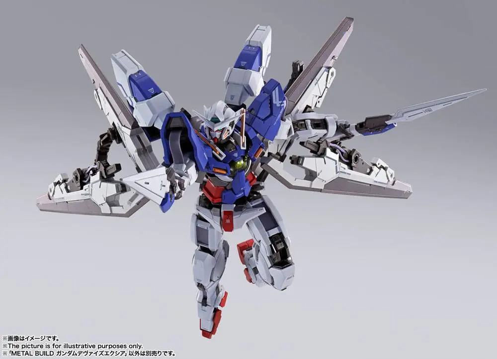 Mobile Suit Gundam 00 Revealed Chronicle Metal Build Diecast Akcijska figura Gundam Devise Exia 18 cm fotografija izdelka