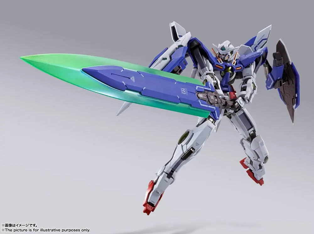 Mobile Suit Gundam 00 Revealed Chronicle Metal Build Diecast Akcijska figura Gundam Devise Exia 18 cm fotografija izdelka