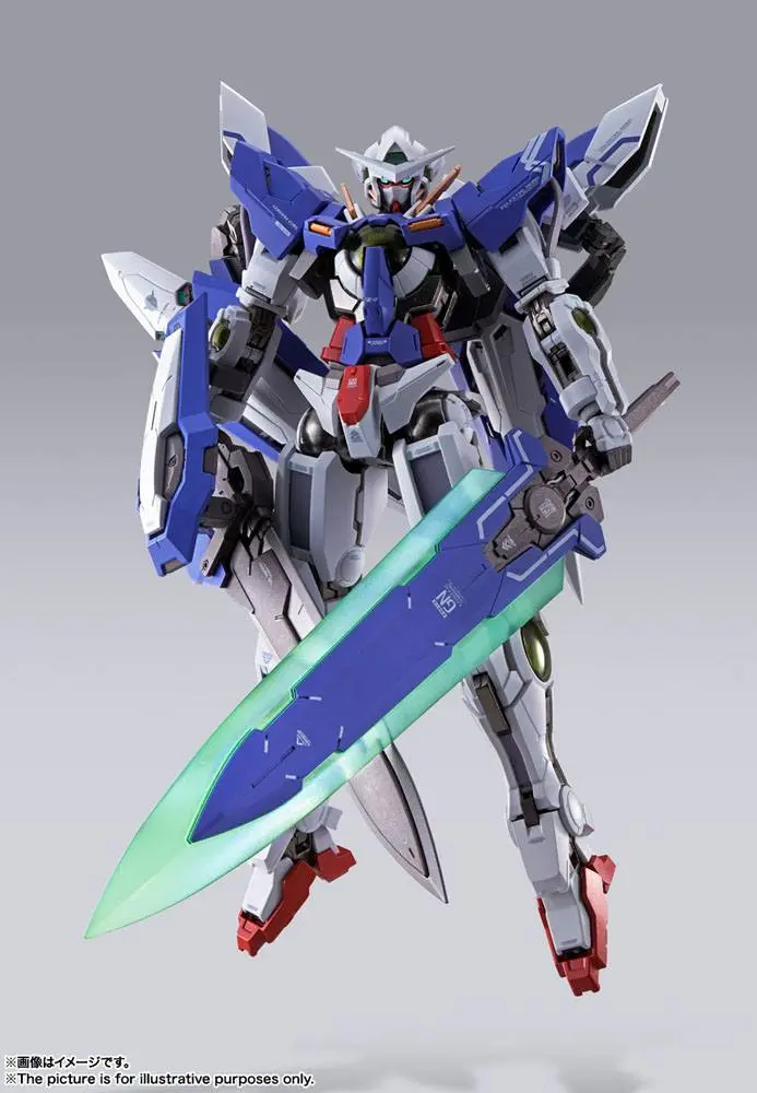 Mobile Suit Gundam 00 Revealed Chronicle Metal Build Diecast Akcijska figura Gundam Devise Exia 18 cm fotografija izdelka