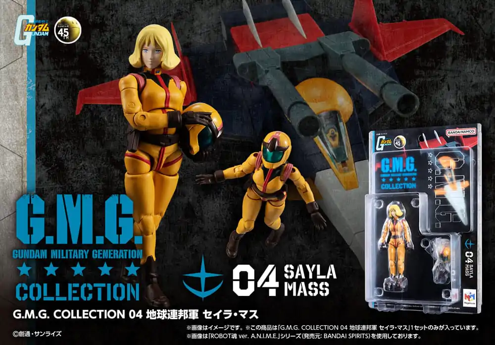 Mobile Suit Gundam G.M.G. Collection 04 Akcijska Figura Earth Federation Sayla Mass 10 cm fotografija izdelka